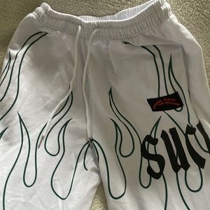 White Flame Sweatpants